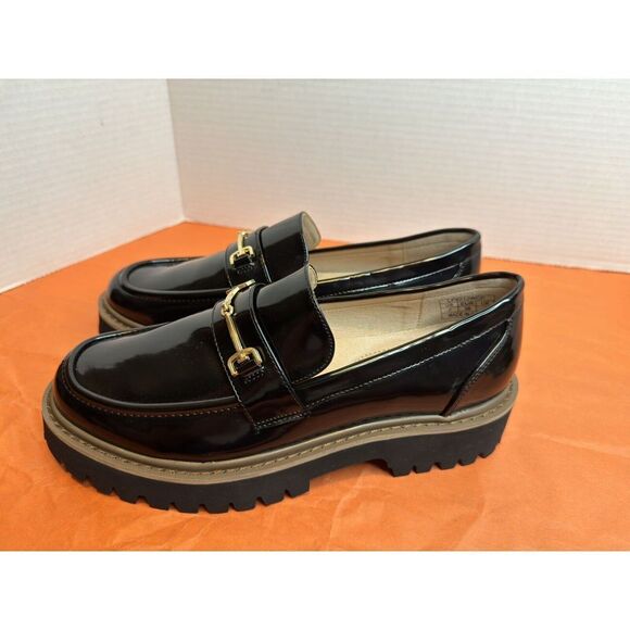 HEEZ Women Chunky Penny Loafer Comfort Cushion Insole Slip On Casual Dress Sz 7 - Picture 4 of 6